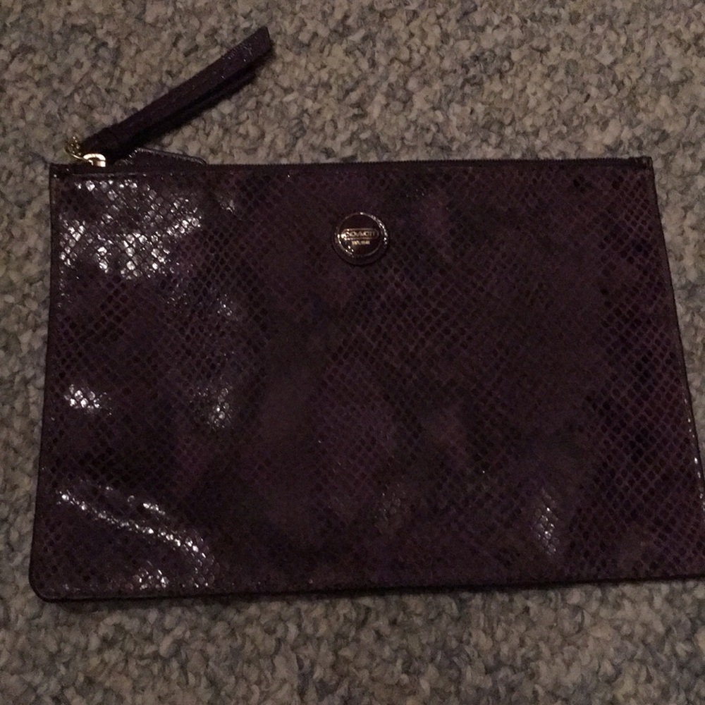 Perfect! Coach Purple Snake Clutch